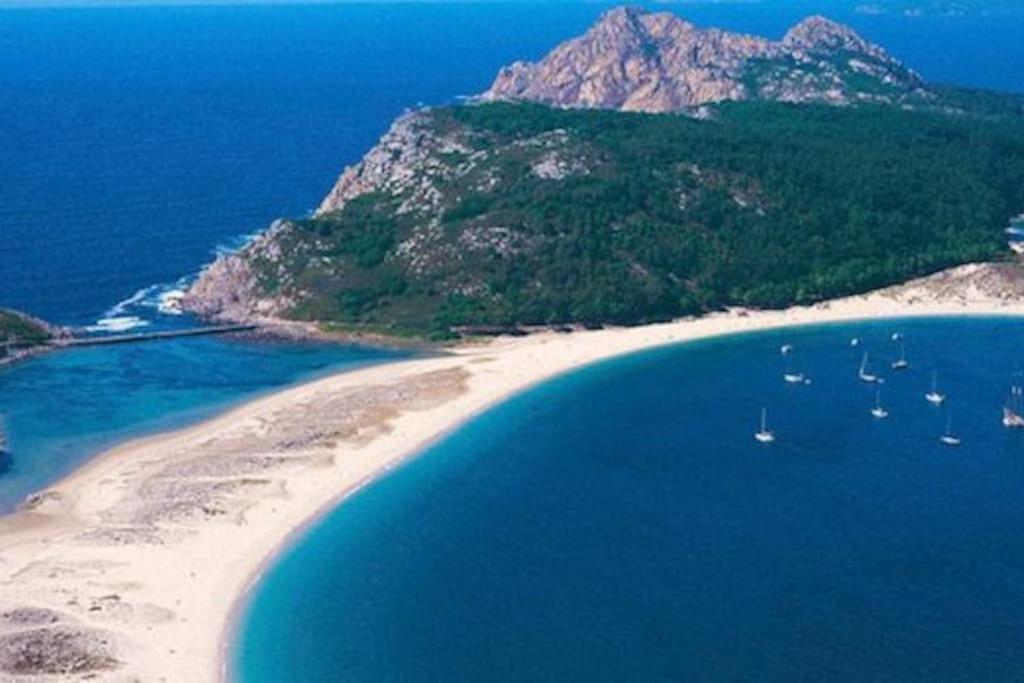 Ideal En Primeira Linea De Playa By Cabana Rentals Cangas do Morrazo Ngoại thất bức ảnh